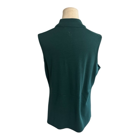 IBEX Green Full Zip Merino Wool Shak Vest Size L Warm Pockets Jacket Fall Winter - Picture 3 of 6